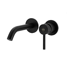 Чорний змішувач для умивальника KFA ARMATURA MOZA 5039-810-81