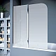 Шторка на ванную Koller Pool QP95 115x140 матовое стекло, правая