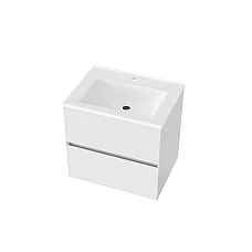 Тумба з умивальником Koller Pool NEON CUBE 600 GLR 60 біла