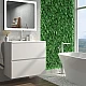 Тумба консольна NEON CUBE 800 (біла) з умивальником GLR 80