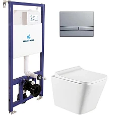 Инсталляция Koller Pool Dune 1200SL с унитазом Trend с кнопкой смыва KP-229-001