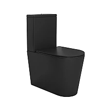Комплект Koller Pool GRACE унітаз підлоговий з сидінням Soft-close з бачком чорний матовий