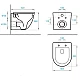 Інсталяція KollerPool AQUA LINE + EDGE панель змиву + підвісний унітаз ROUND з сидінням Soft-close ( змив Tornado )