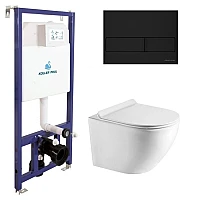 Инсталляция Koller Pool Dune 1200SL с унитазом Round SMART с кнопкой смыва KP-226-017