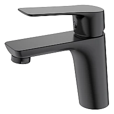 Kvadro Start змішувач для умивальника, чорний матовий