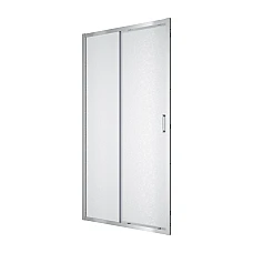 Душові двері розсувні, двоелементні Line Pro 1000мм, хром, скло 6мм grape