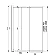 Шторка на ванну двухэлементная Koller Pool Style стекло прозрачное 100х150 хром