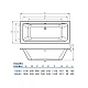 Ванна прямокутна Koller Pool Kvadro Double 180x80 KVADRODOUBLE180X80