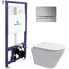 Інсталяція Koller Pool Dune 1200SL з унітазом Orion та кнопкою змиву KP-229-002