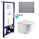 Инсталляция Koller Pool Dune 1200SL + Integro Cosmo панель смыва + подвесной унитаз ROUND с сиденьем Soft-close (смыв Торнадо)
