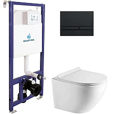 Інсталяція Koller Pool Dune 1200SL з унітазом Round SMART з кнопкою змиву KP-229-020