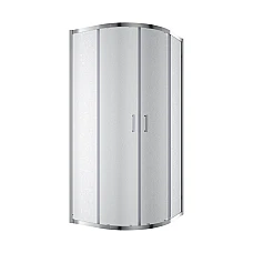 Душова кабіна розсувна, напівкругла Line ARC 900*900мм, хром, cкло 6мм grape