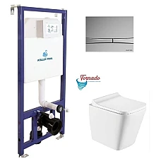 Інсталяція Koller Pool Dune 1200SL + Integro Cosmo панель змиву + підвісний унітаз Trend Tornado 3.0