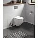 Инсталляция AlcaPlast 4в1 AM101/1120 с унитазом ROUND SMART с круглой хромированной кнопкой M671
