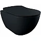 Инсталляция AlcaPlast 4в1 AM101/1120 с унитазом Free Black matt Rim-off с черной матовой круглой кнопкой