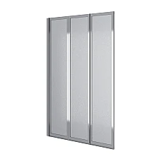 Шторка на ванну трьохелементна Koller Pool Style матове скло 100х150 хром