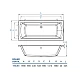 Ванна прямокутна Round DUO XL 190х90