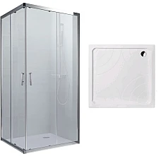 Душова кабіна Koller Pool GRACE 90x90 матове скло, з піддоном Grace та сифоном A47CR-60