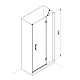 K100DC Душові двері KVADRO 1000х1950 мм Chrome Clear