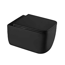 Унітаз-компакт Koller Pool KVADRO START з сидінням Soft-close чорний матовий