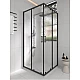 Душевая кабина Koller Pool Line CUBE 90x90 матовое стекло, черный матовый