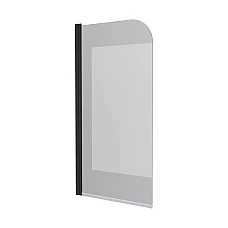 Шторка на ванну одноелементна Koller Pool Dakota скло прозоре 80х140 чорний