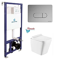 Інсталяція Koller Pool Dune 1200SL + Orion Cosmo панель змиву + підвісний унітаз TREND з сидінням Soft-close (змив Tornado 3.0)