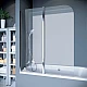 Шторка на ванную Koller Pool QP95 115x140 прозрачное стекло, левая