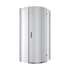 K90RC-1 Душова кабіна KVADRO напівкругла 900x900x1950 мм скло прозоре