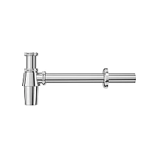 Сифон для умивальника пляшковий, латунь d32, хром