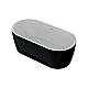 Ванна окремостояча Koller Pool PureLine 160x80 білий/чорний матовий з сифоном
