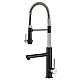 Смеситель для кухни Kraus Artec Pro KPF-1603SFSMB черный/нержавеющая сталь