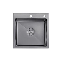 Кухонна мийка Kroner KRP Schwarze - 5050HM PVD