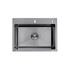 Кухонна мийка Kroner KRP Schwarze - 5843HM PVD