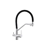Змішувач для кухні з підключенням до фільтра Kroner KRP Edelstahl Klassisch - ESG03817BLK
