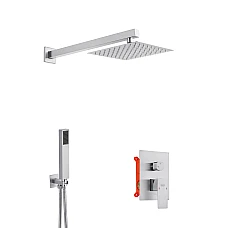 Душова система прихованого монтажу Kroner KRP Edelstahl Kubus - ESG082 хром