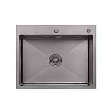 Кухонная мойка Kroner KRP Schwarze - 6350HM PVD