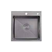 Кухонна мийка Kroner KRP Schwarze - 4545HM PVD