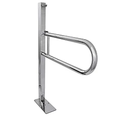 Поручень Laris напольный откидной с держателем (перемычкой) 42002005