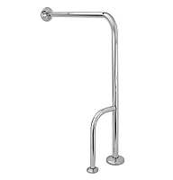 Поручень Laris напольный с упором 42002010 (левый)