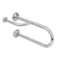 Поручень Laris настенный с упором 42002002 (левый)