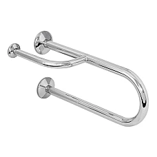 Поручень Laris настенный с упором 42002002 (левый)