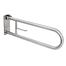Поручень Laris настенный откидной (с держателем для бумаги) 42002012