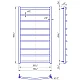 Водяной полотенцесушитель Mario Классик 900x530/500 mar_14