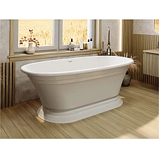 Ванна окремостояча MIRAGGIO ANASTASIA Miramarble 175x80 біла глянцева