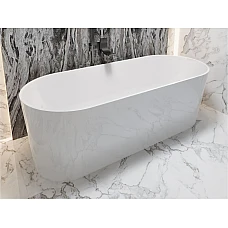 Ванна окремостояча MIRAGGIO PROVIDENCE Miramarble 170x70 біла глянцева