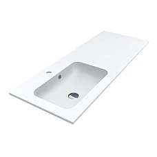 Умивальник MIRAGGIO DELLA 1200 L MIRASOFT білий матовий