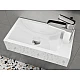 Умивальник MIRAGGIO FARO L Miramarble білий глянцевий