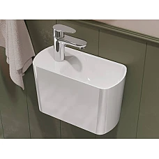 Умивальник MIRAGGIO HELIX R Miramarble білий глянцевий