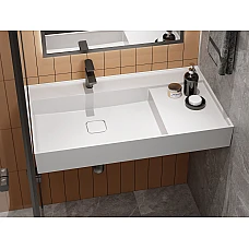 Умивальник MIRAGGIO SOUL 900 Miramarble білий глянцевий